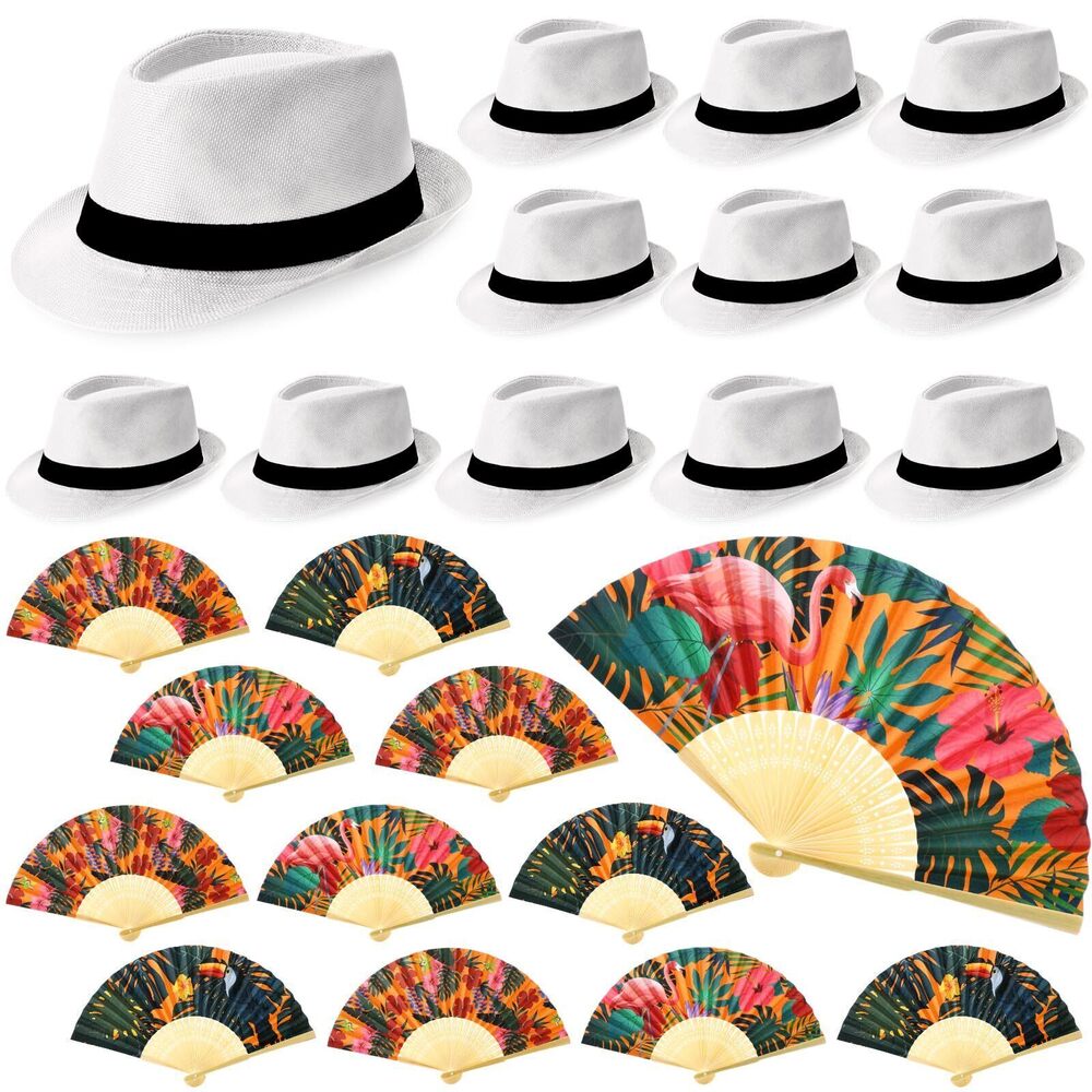 8945 12 Sets Havana Nights Party Decorations 12 Tropical Nights Folding